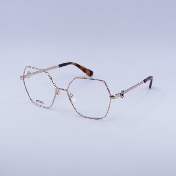 🕶️ New Moschino MOS593 0DDB 00 Eyeglasses - Gold/Havana Frame, 54mm